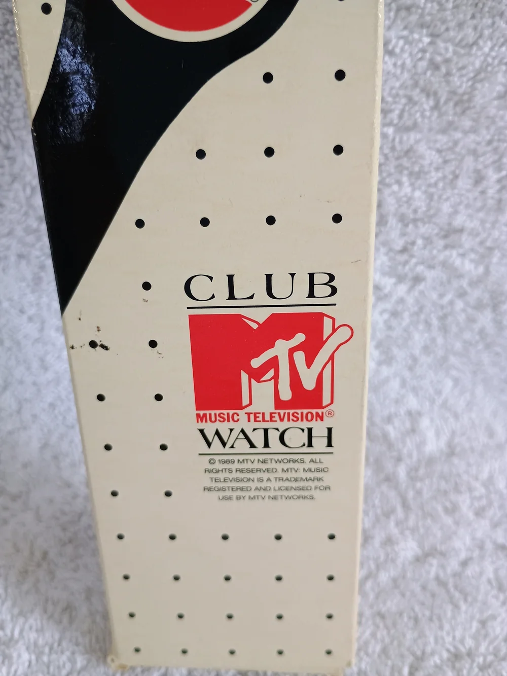 Vintage 1989 Club MTV Watch Original Box Papers Band MTV Music Television